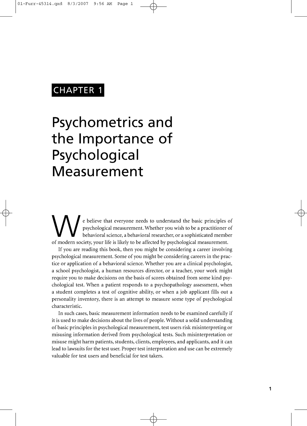 Psychometrics And The Importance Of Psychological Measurement ...