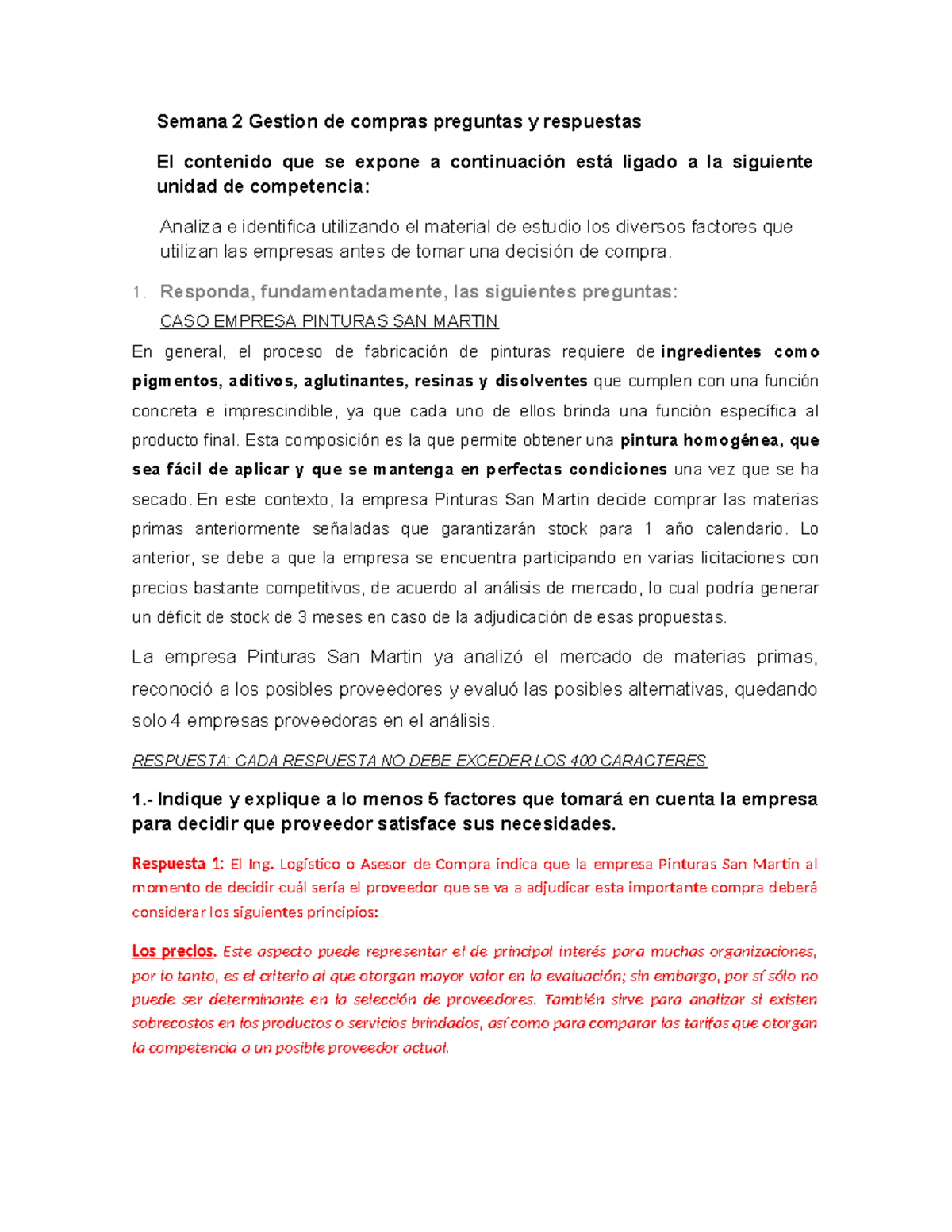 Ok GEST- Compras - preguntas y respuestas - Semana 2 Gestion de compras ...