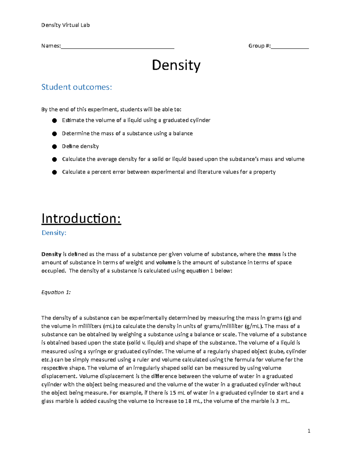1. Density Virtual Lab effe Names