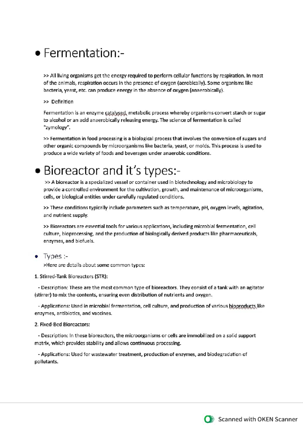 Fermentation - Biotechnology - Studocu