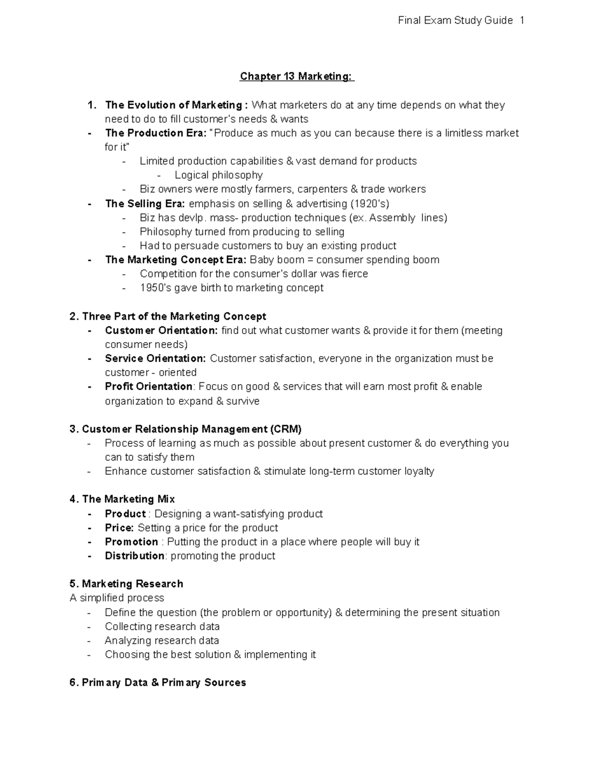Final Exam Study Guide - Summary Intro To Business - Chapter 13 ...