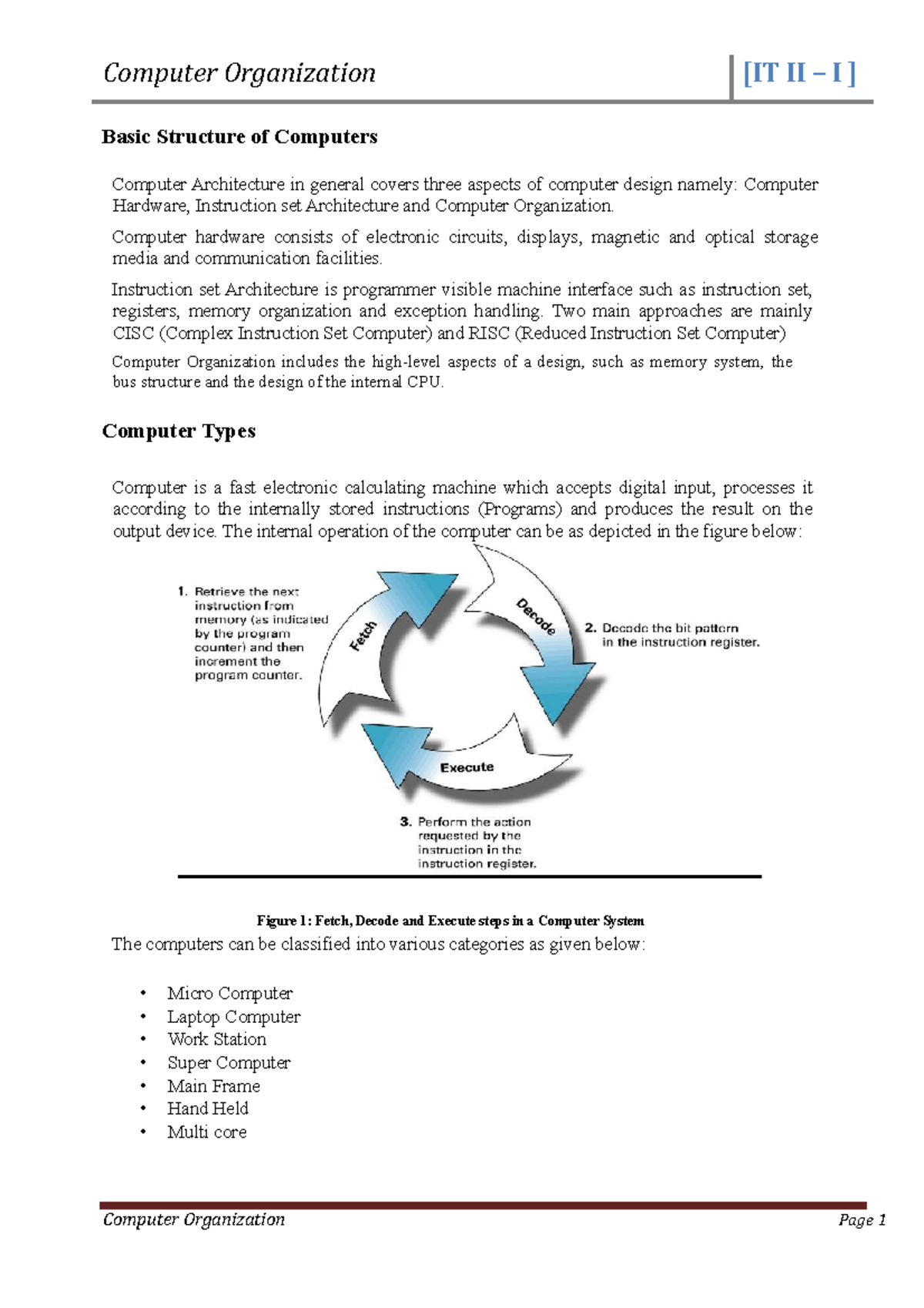 Basic Structure of Computers - Basic Structure of Computers Computer ...