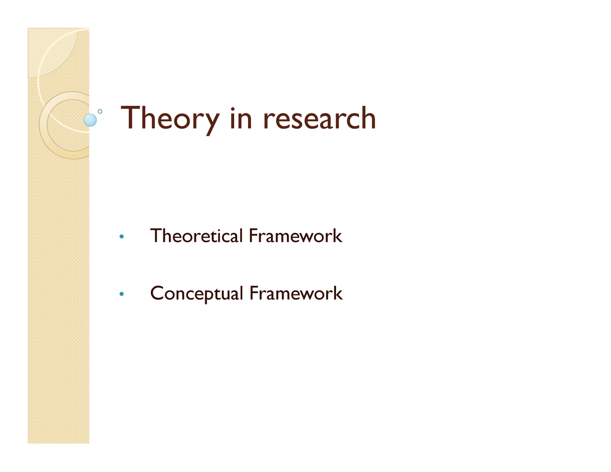 conceptual and theoretical frameworks in research linda crawford