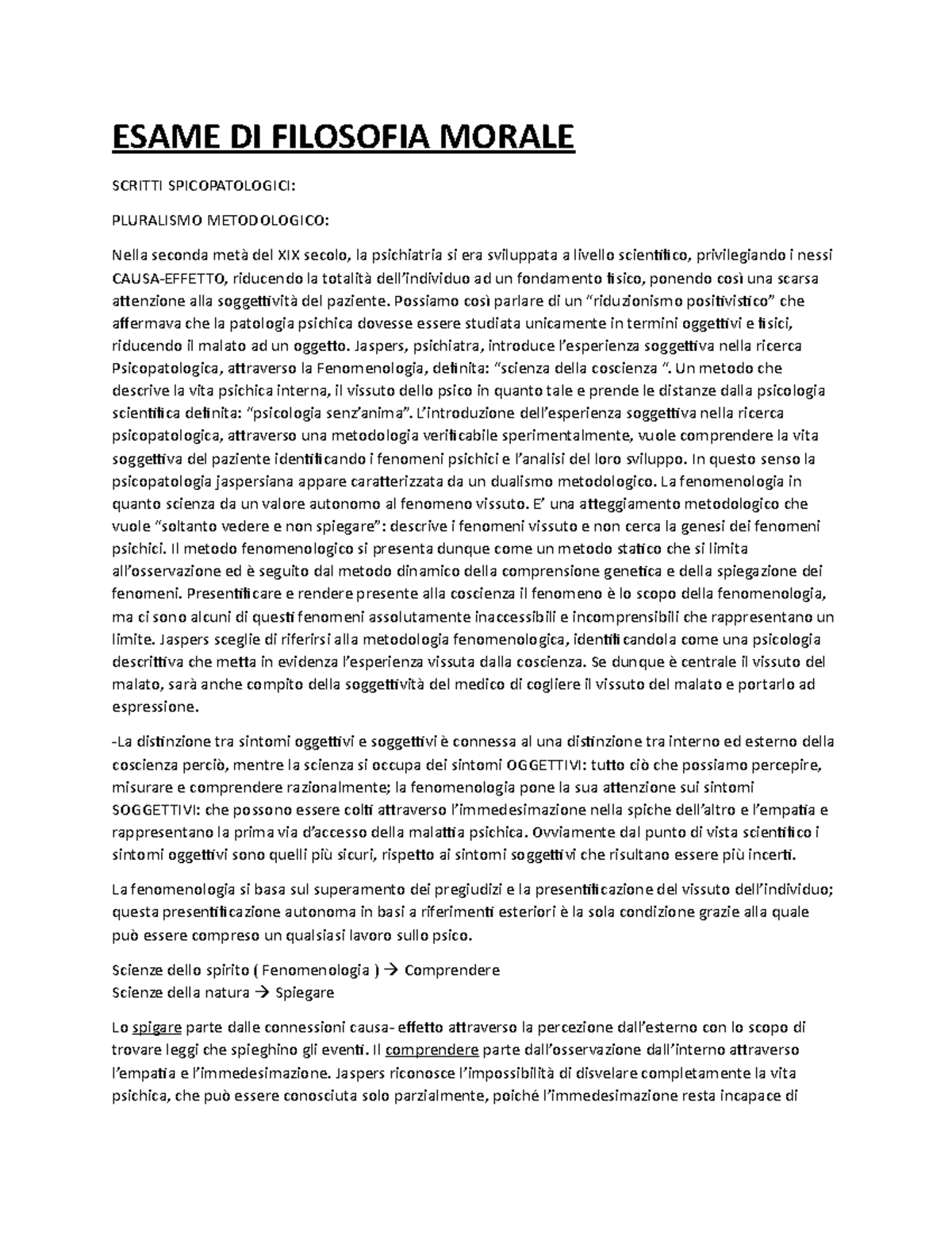 Esame DI Filosofia Morale - ESAME DI FILOSOFIA MORALE SCRITTI ...