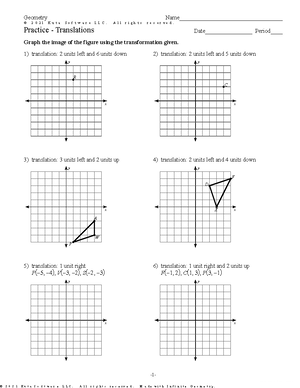 Geometric Figures and Transformations Study Guide - Studocu