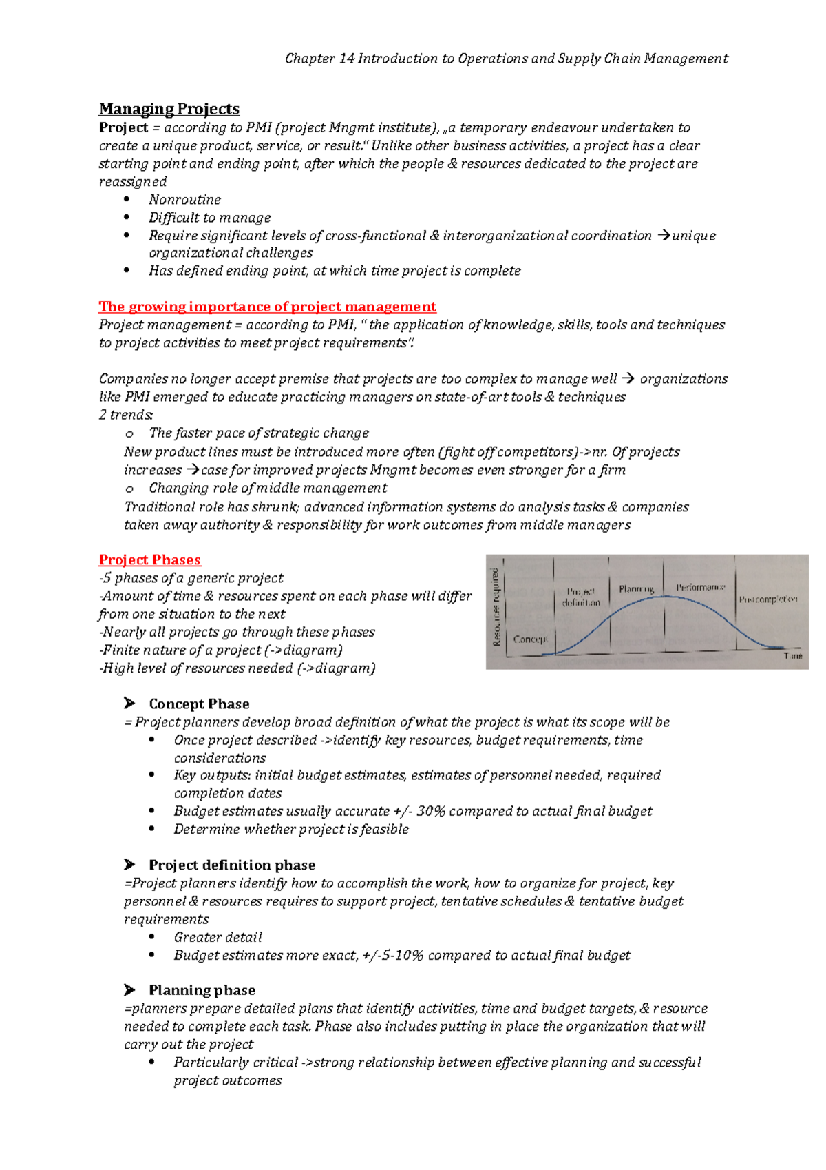 Chapter 14 introduction to operations and supply chain mgmt-Managing ...