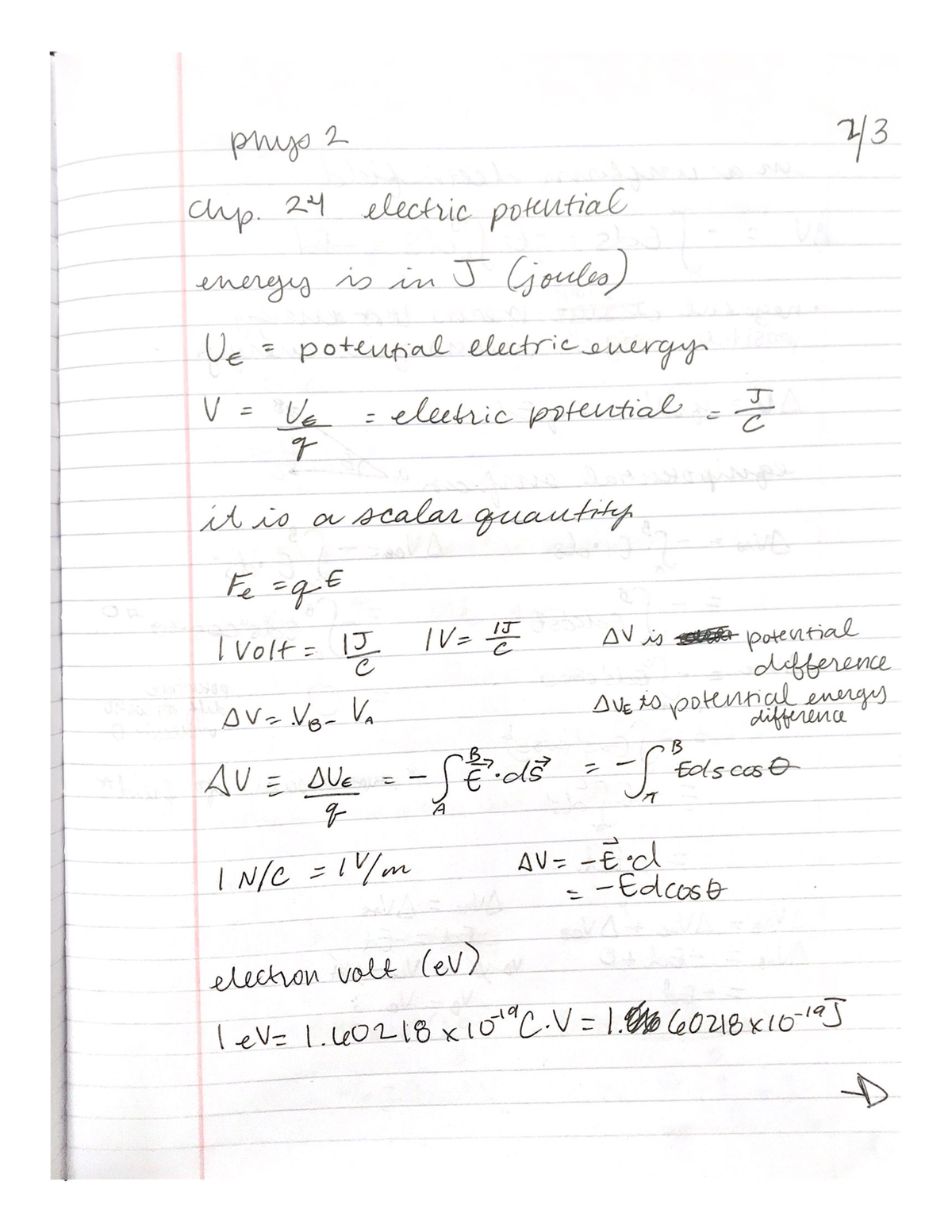 Lecture Notes 02/02/2023 - PHYS 2401 - Studocu