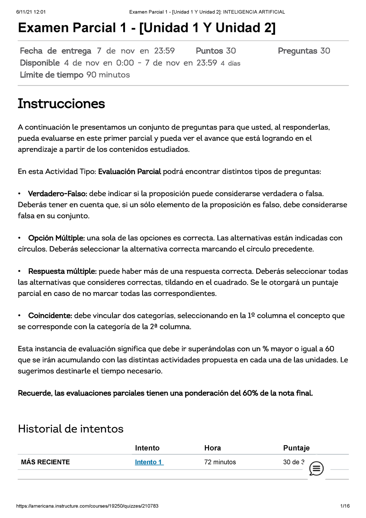 Examen Parcial 1 - [Unidad 1 Y Unidad 2] Inteligencia Artificial ...