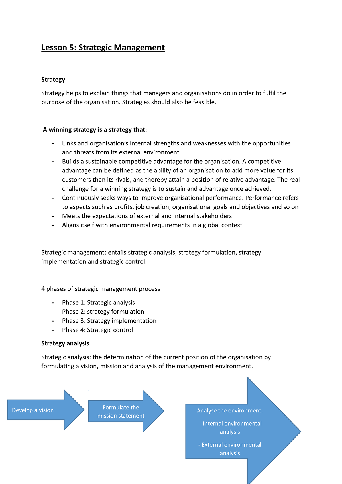 Lesson 5 - notes - mng2601 - Unisa - Studocu