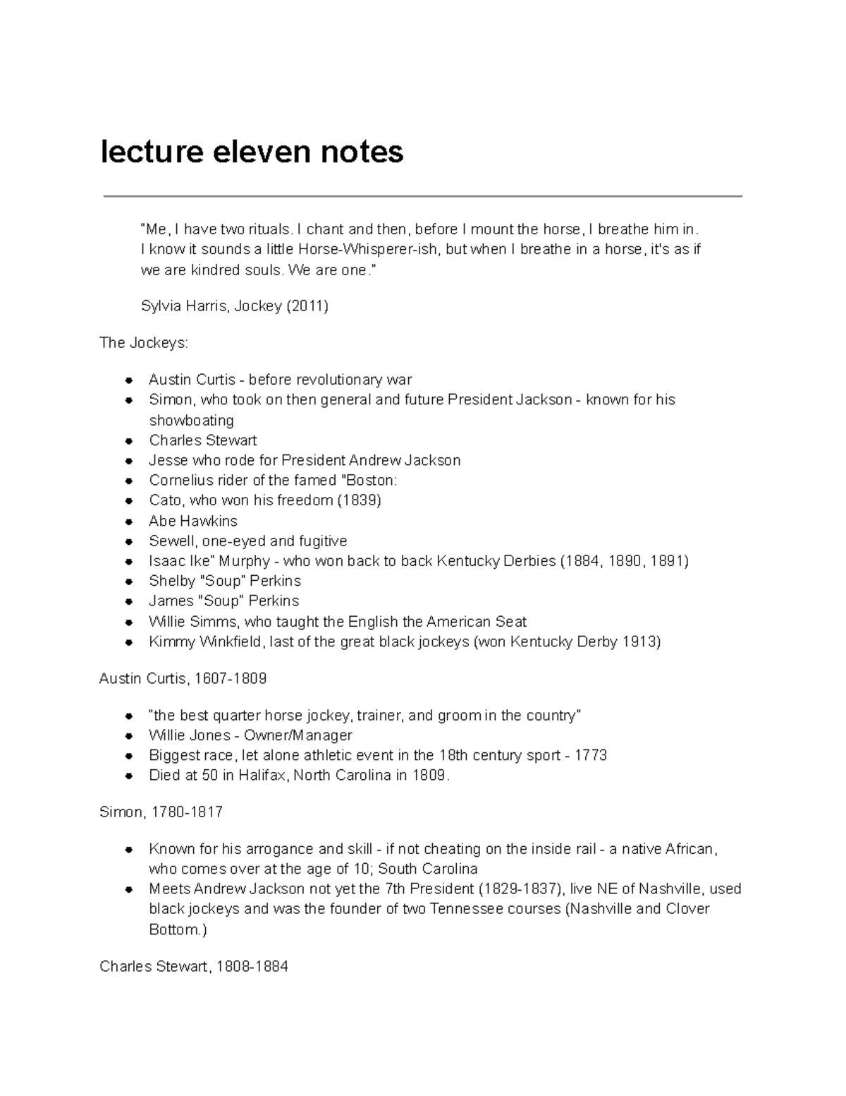 Lecture eleven notes amst - lecture eleven notes “Me, I have two ...