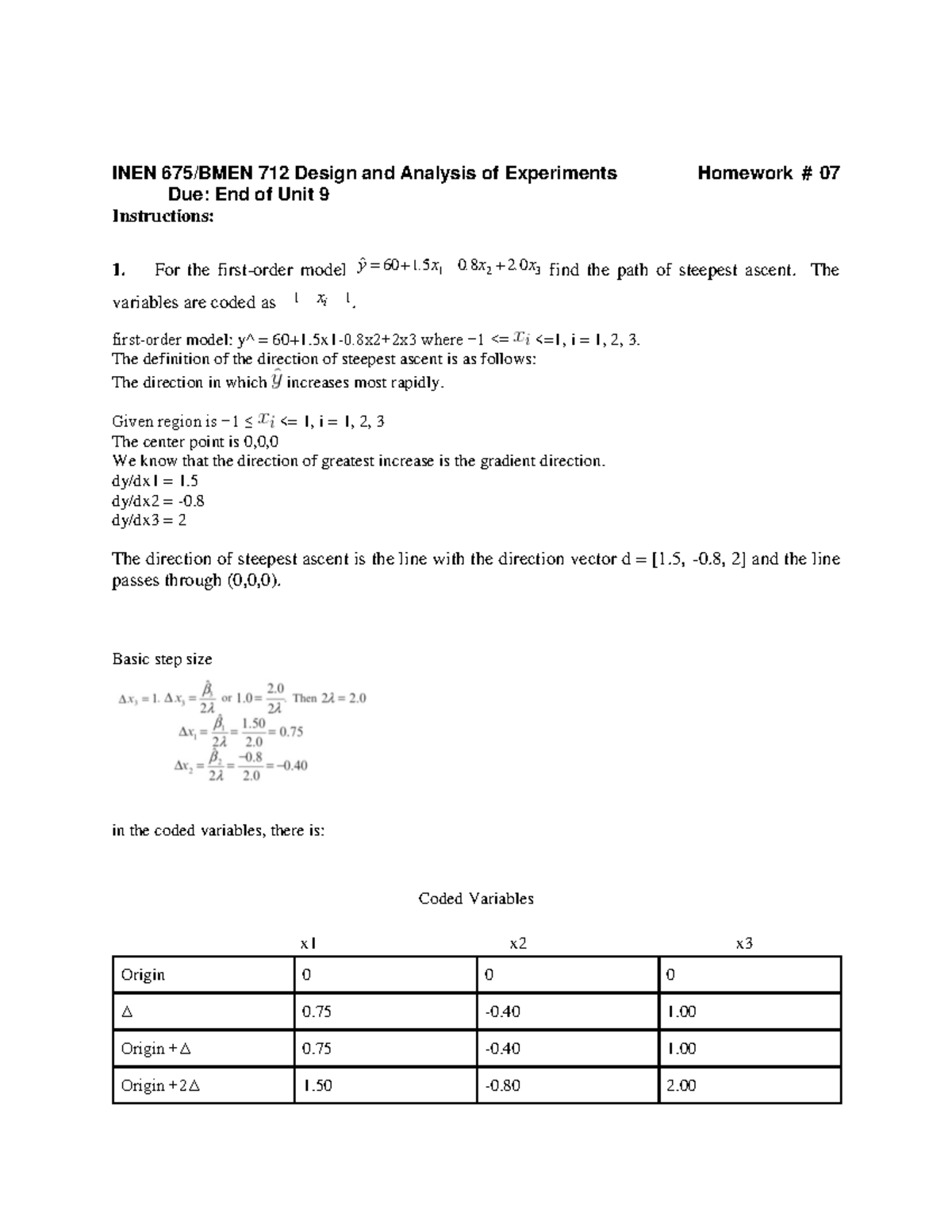 HW 7 - HW7 - INEN 675/BMEN 712 Design And Analysis Of Experiments ...