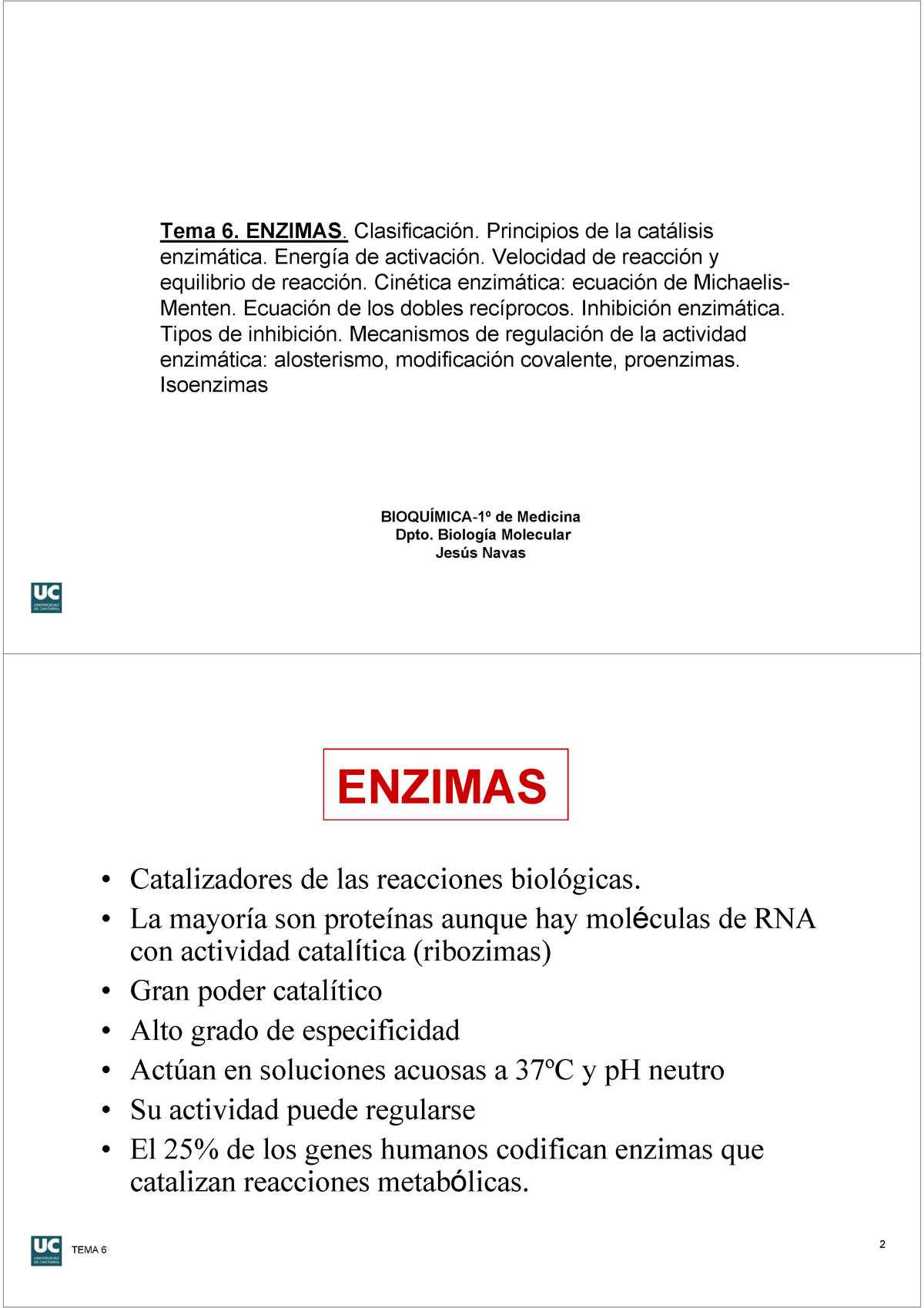 Tema6 Enzimas Y Sus Aplicaciones En La Biotecnología - BIOQUÍMICA-1º De ...