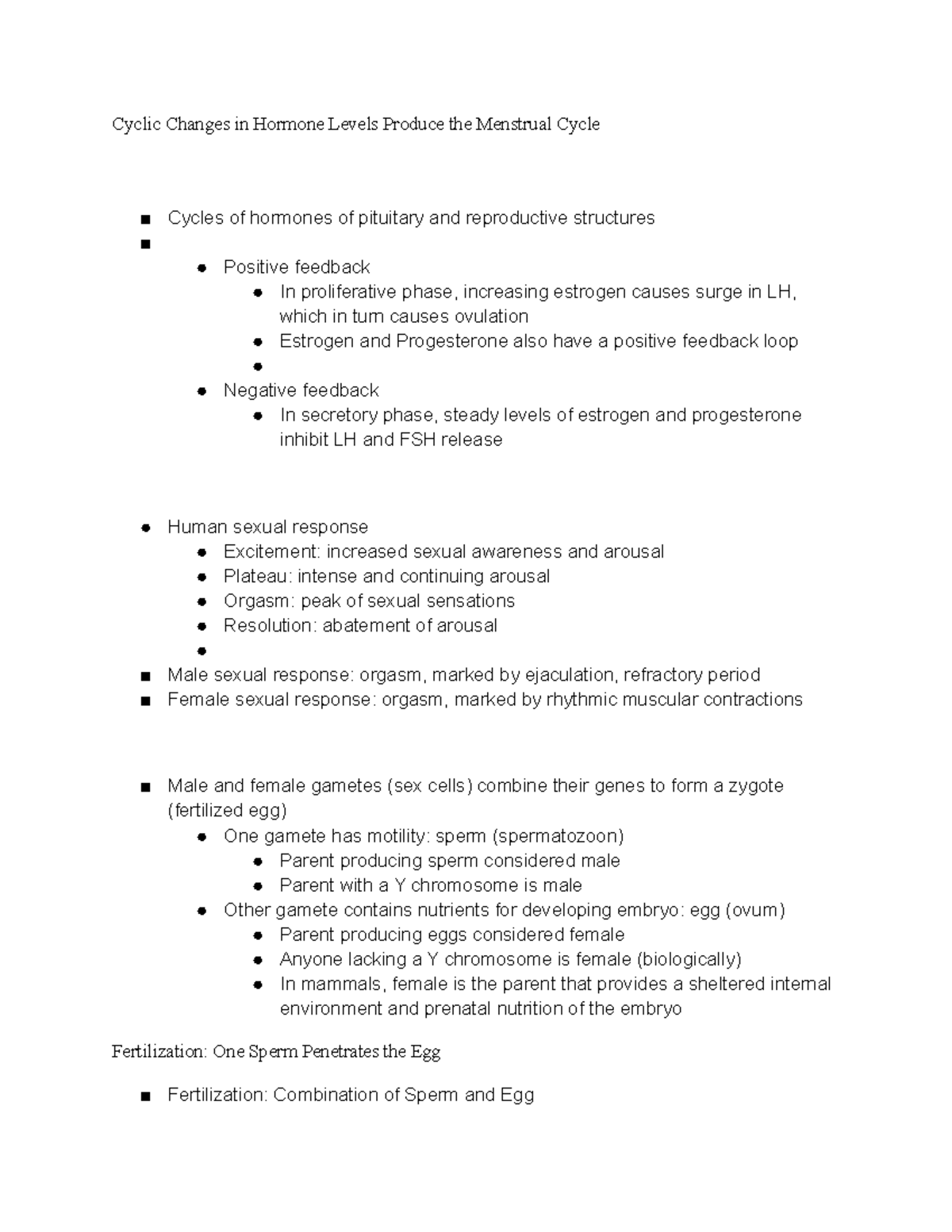 bio-notes-chapter-16-and-21-cyclic-changes-in-hormone-levels-produce