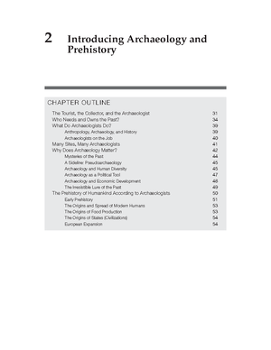 Archaeology - Pracice chs - Chapter 2 Making a Date Studying the past ...