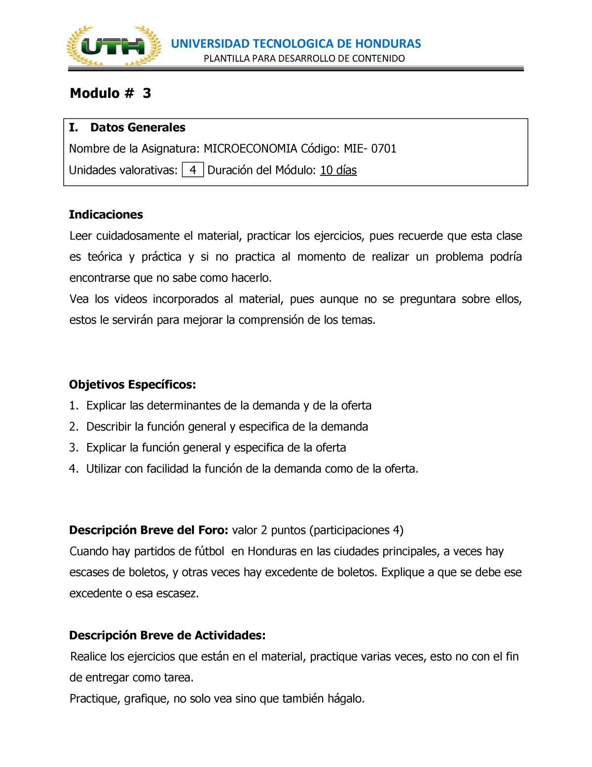 Modulo 3 Cont Saa Plantilla Para Desarrollo De Contenido Modulo 3 I Datos Generales 2271