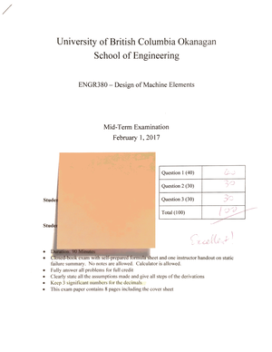 ENGR 380 Assignment 2 - Mohr's Theory And Other Formulas - ENGR 380 ...