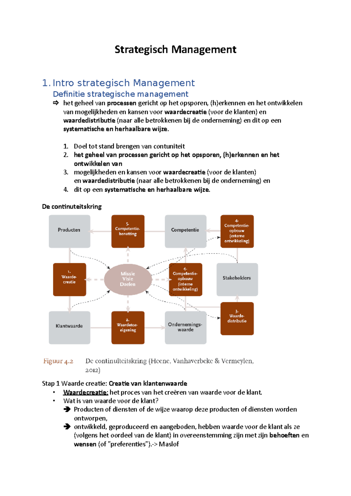 Strategisch Management Sv - Strategisch Management 1. Intro Strategisch ...