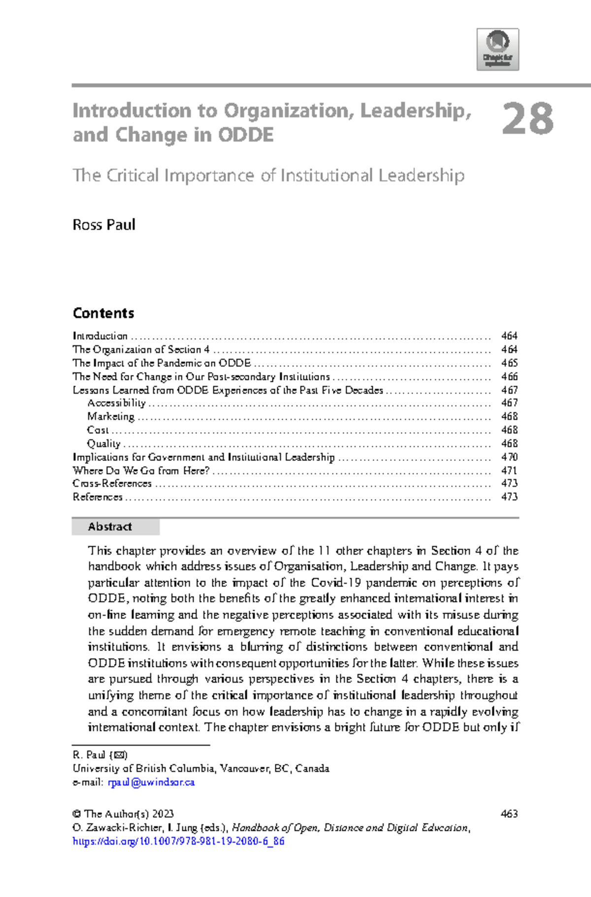 Introduction to Organization Leadership and Change - - Studocu