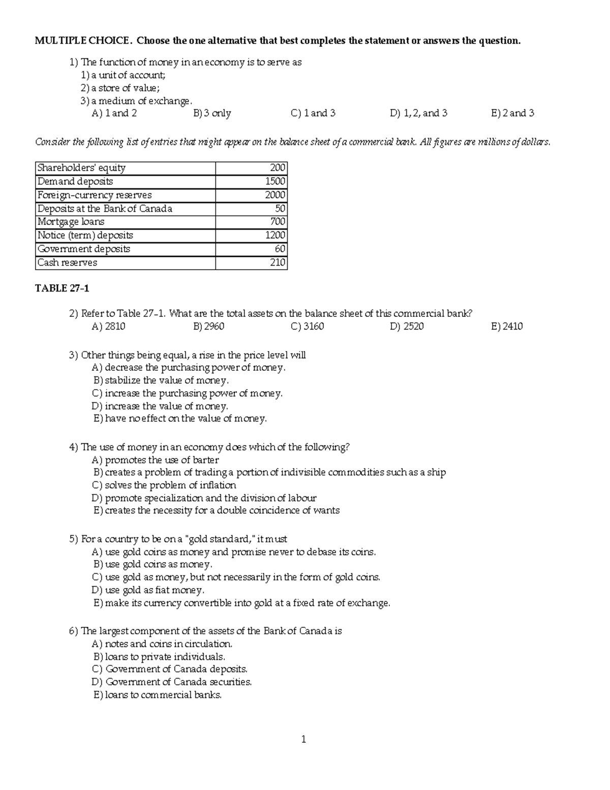 Sample/practice Exam April 2016, Questions - MULTIPLE CHOICE. Choose ...