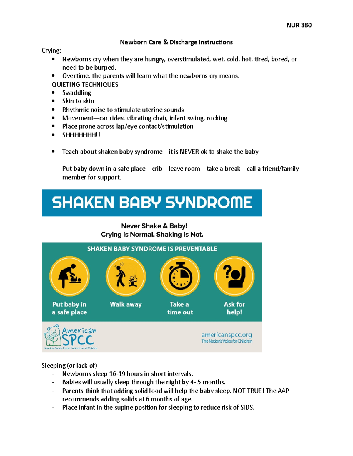 Normal Newborn Care - Lecture Notes - Newborn Care & Discharge ...