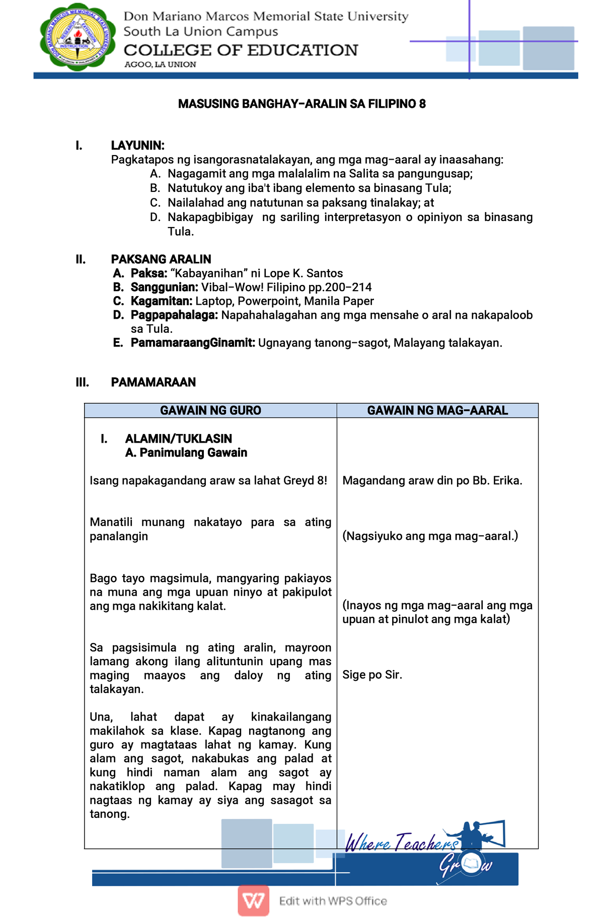 Lesson Plan Filipino Docx Masusing Banghay Aralin Sa Vrogu – Modafinil24