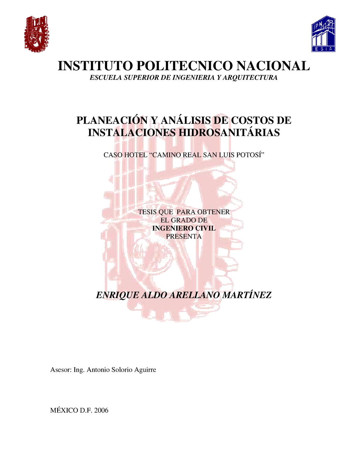 Instituto Politecnico Nacional Escuela S - INSTITUTO POLITECNICO ...