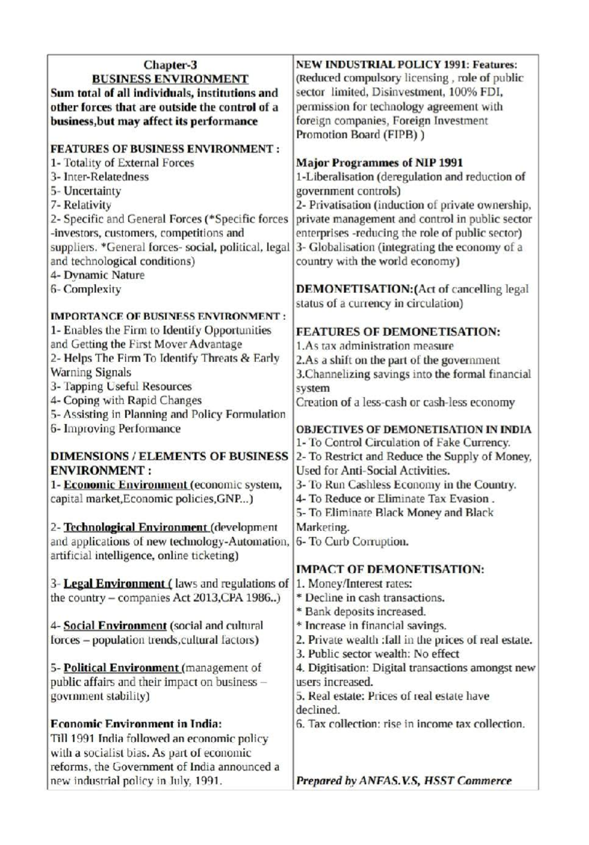 Chapter 3 Business Environment - Studocu