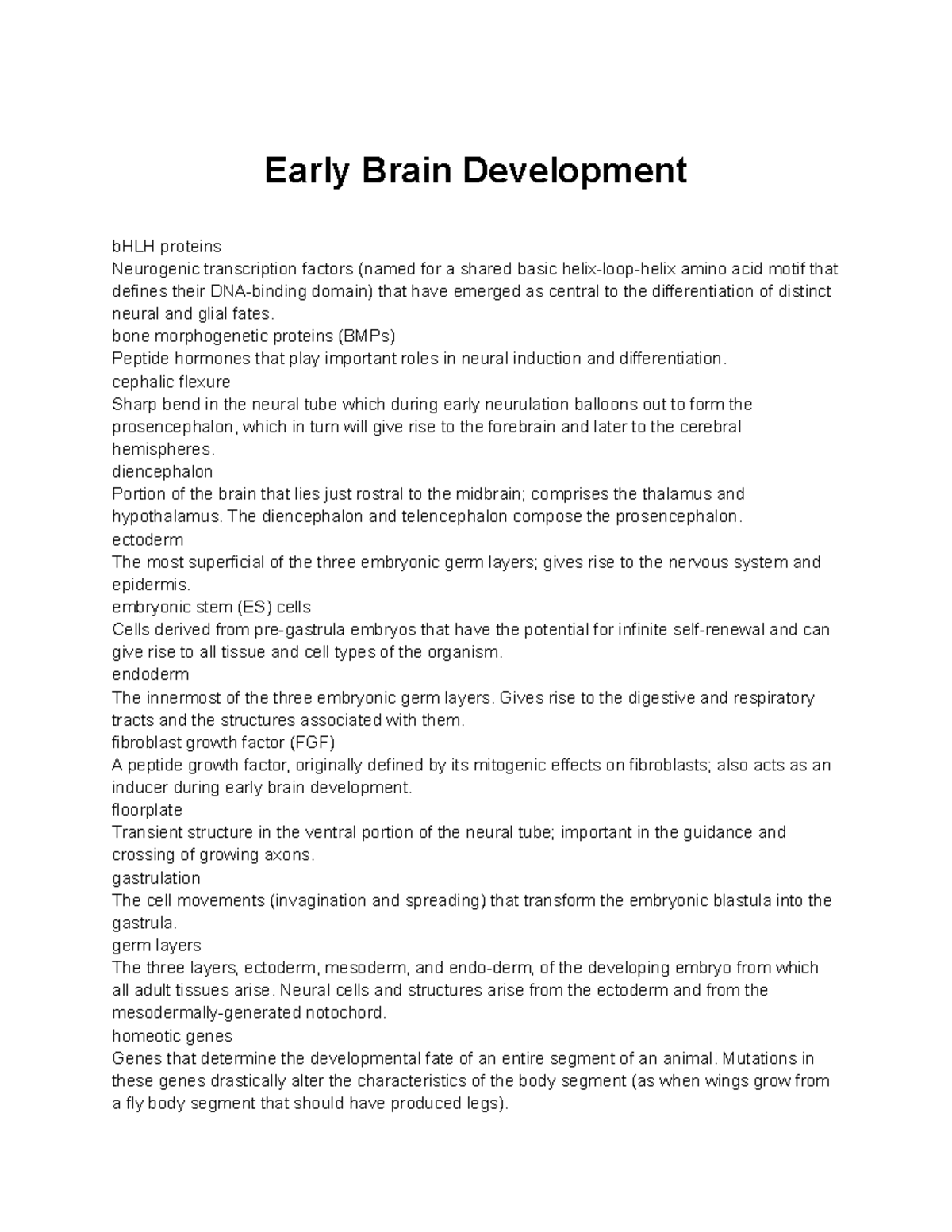 Early Brain Development bone proteins (BMPs) Peptide