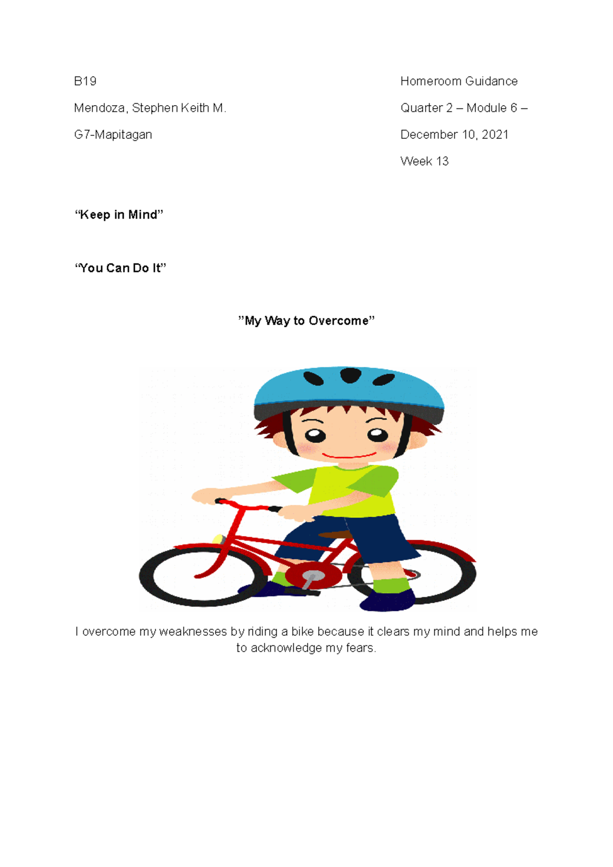 Homeroom Guidance week 13 G7 Mapitagan - B19 Homeroom Guidance Mendoza ...