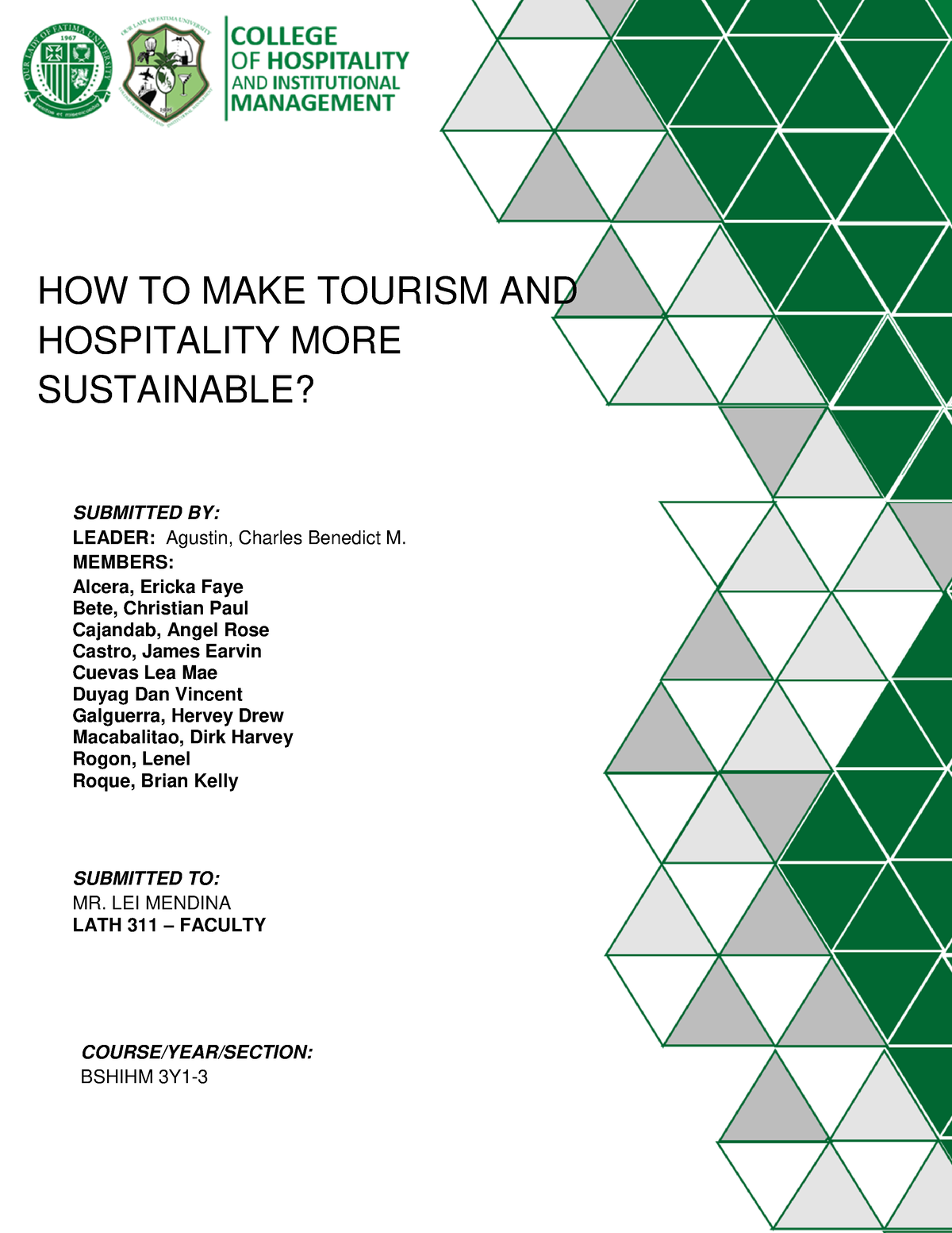 how to make tourism and hospitality more sustainable