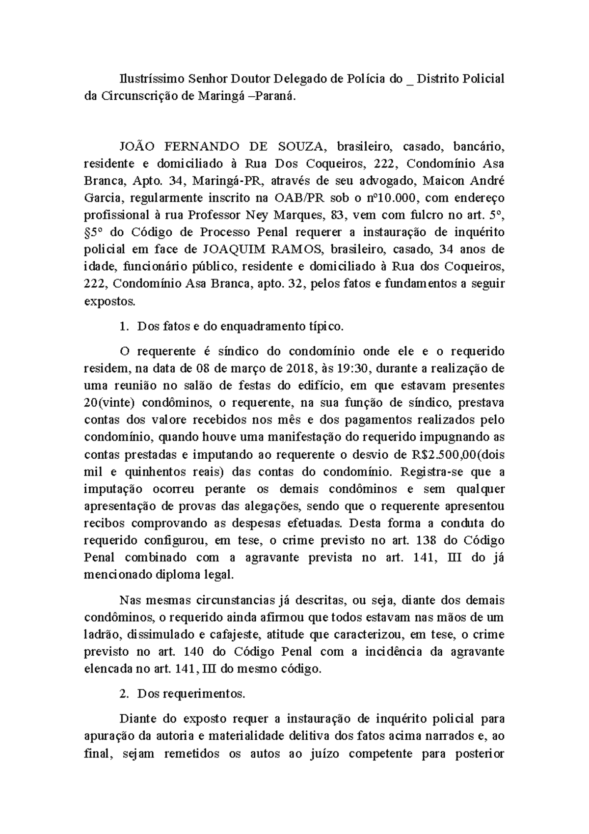 ARTIGO 14 CPP INQU RITO E REQUERIMENTOS visual data 4