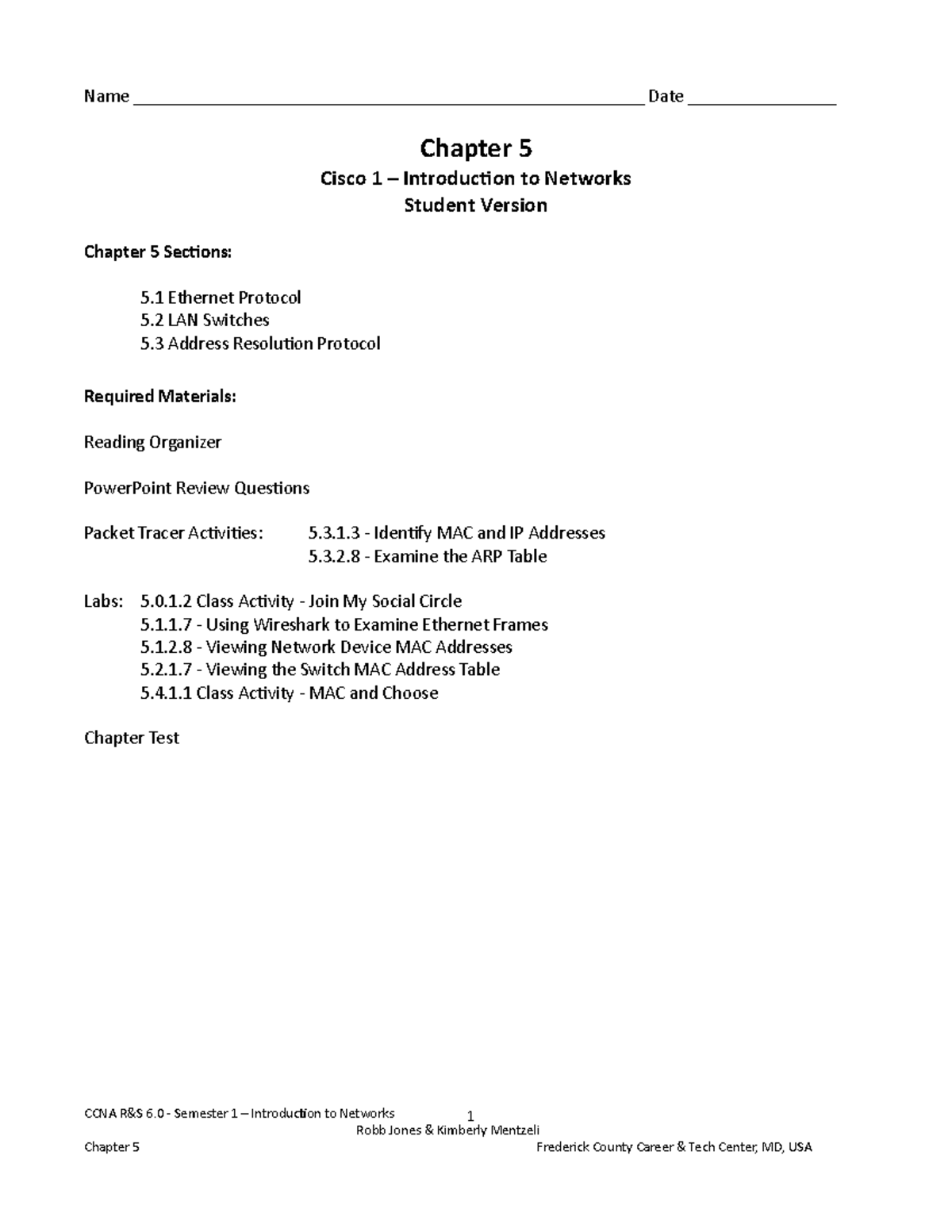 Chapter 05 - Reading Organizer - Student Version - R&S 6 - Name - Studocu