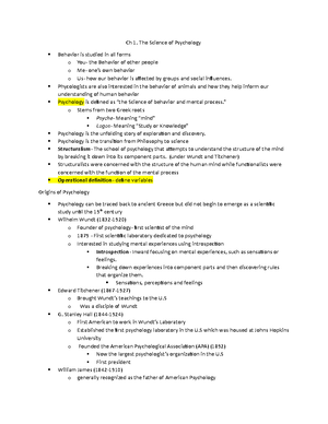 Chapter 11 Personality - Chapter 11 Personality The Psychodynamic ...