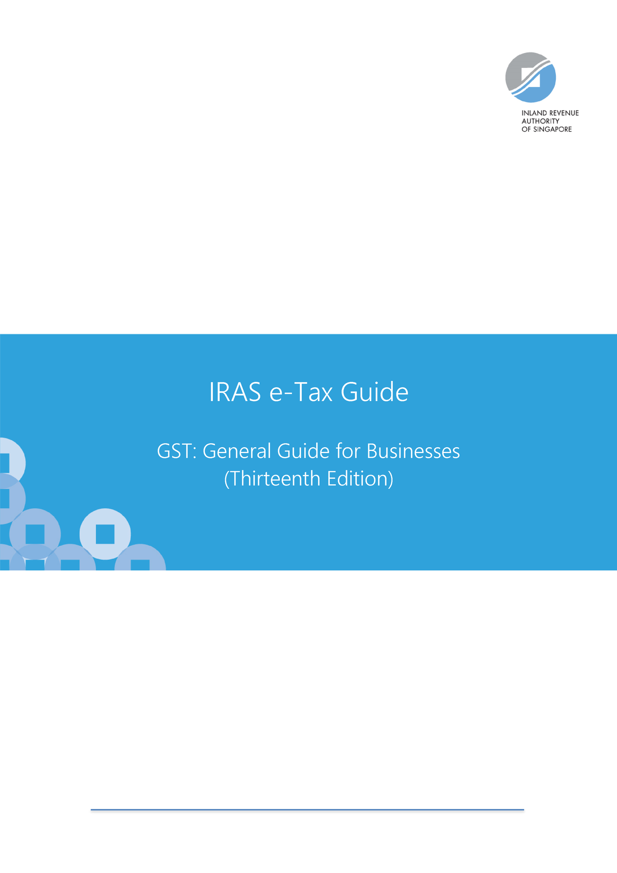 IRAS - E-Tax Guide GST - General Guide For Business - IRAS E-Tax Guide ...