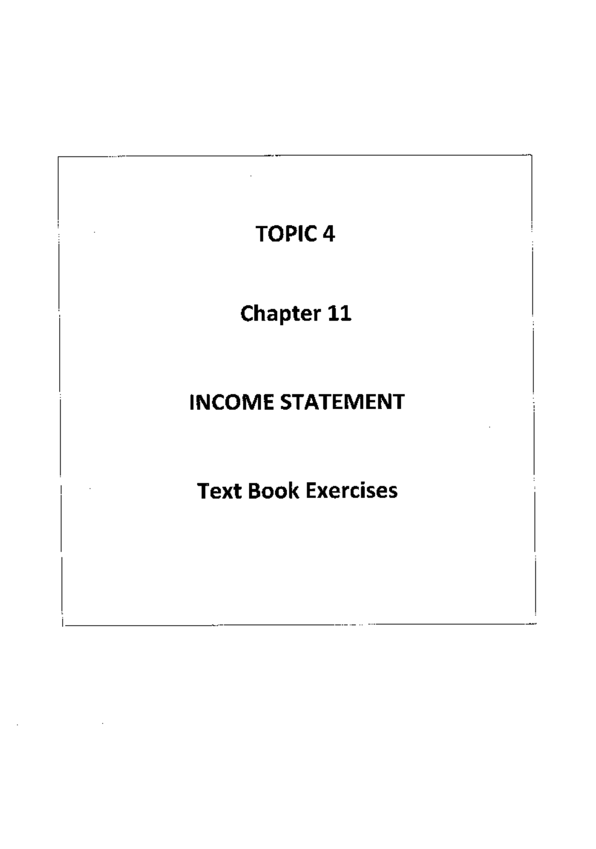 TEXT Questions - Income Statement - ACC12FNA - Studocu