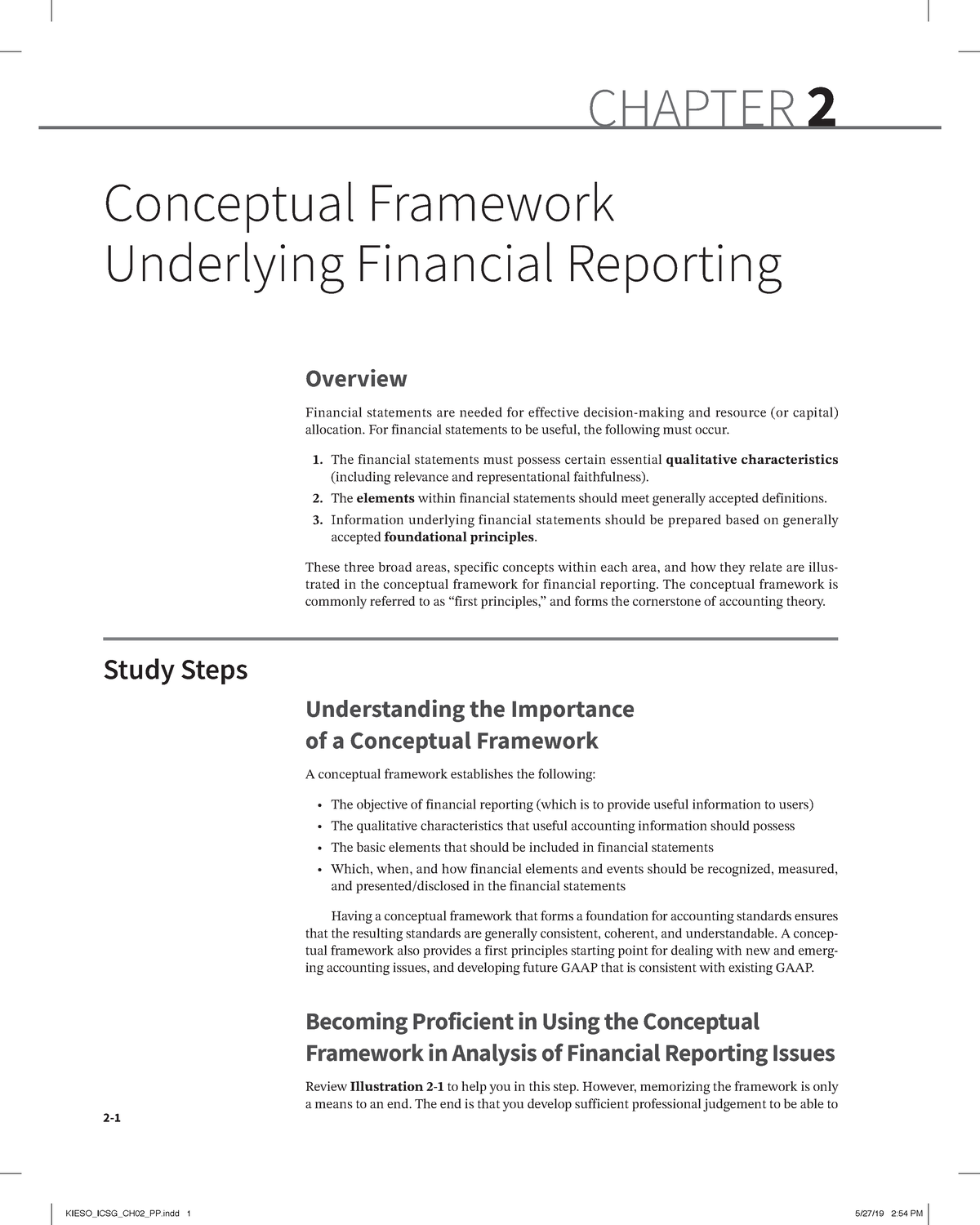 Study Guide CH02 - Intermediate Accounting Notes - 2- Overview ...