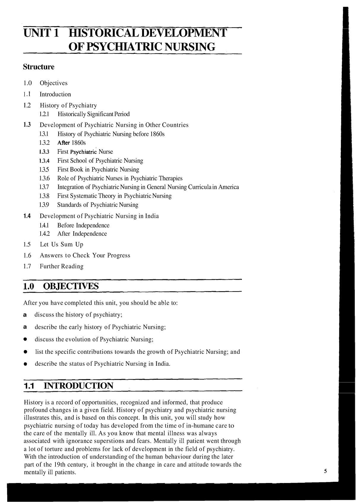 Unit-1 Historical Development OF Psychiatric Nursing - UNIT 1 ...