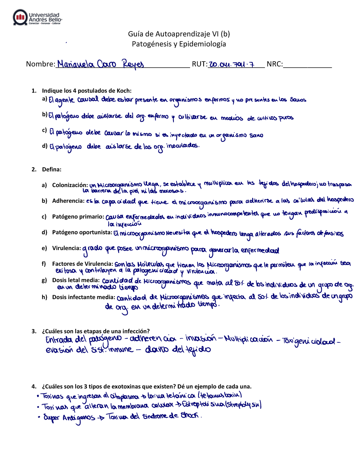 Guía De Autoaprendizaje VI(b) Patogénesis Y Epidemiología ...