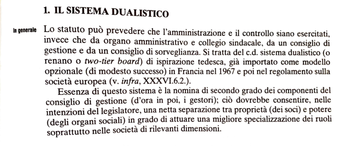 Il sistema dualistico appunti libro 1. IL SISTEMA DUALISTICO ta generale o statuto Il sistema dualistico appunti libro 1. IL SISTEMA DUALISTICO ta generale o statuto