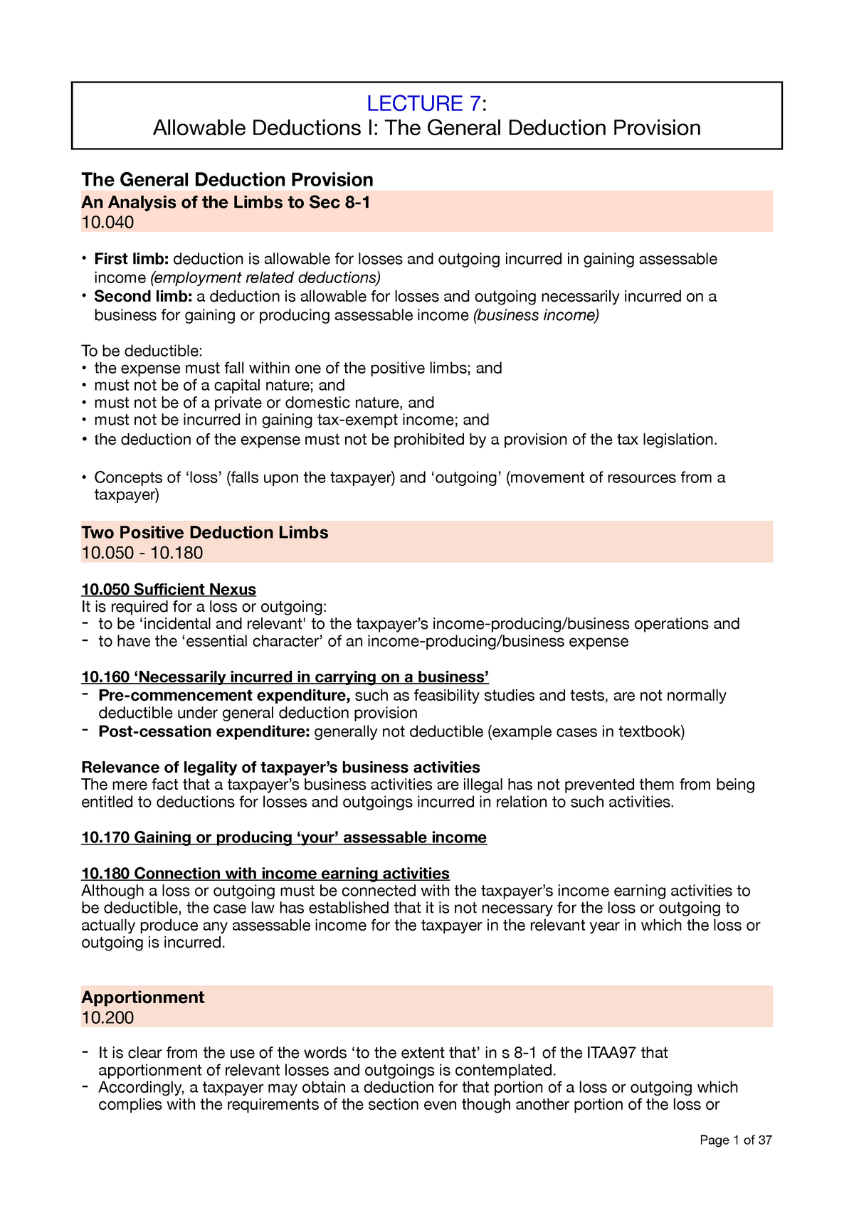 accg3020-distinction-notes-week-7-12-lecture-7-allowable