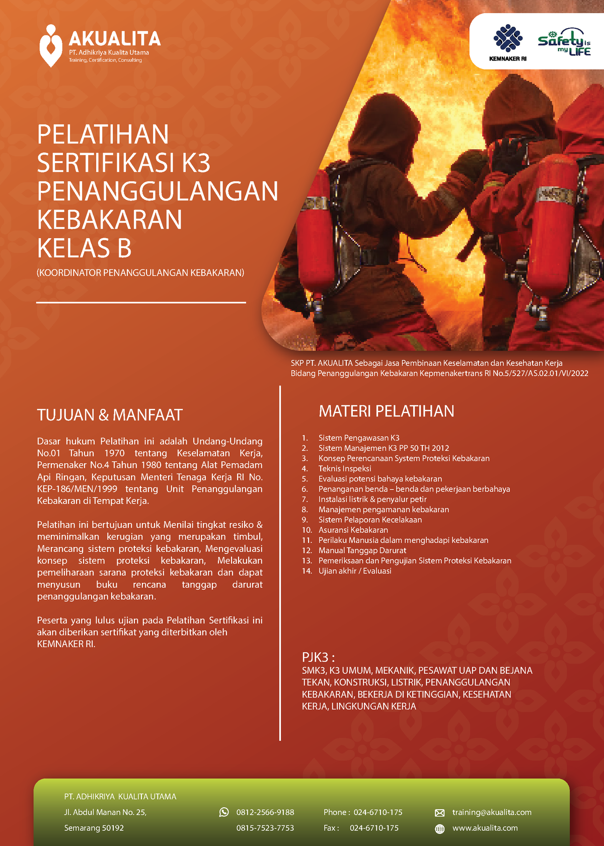 1. Penanggulangan Kebakaran Kelas B - MATERI PELATIHAN Sistem ...