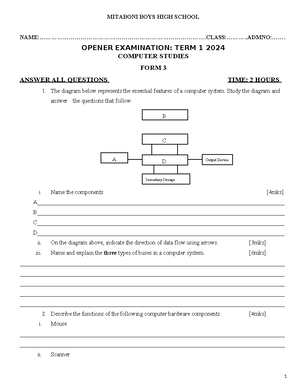 Computer Form 2 - my work done - FORM 2 WORK 1 (WORD PROCESSORS) WEEK L ...
