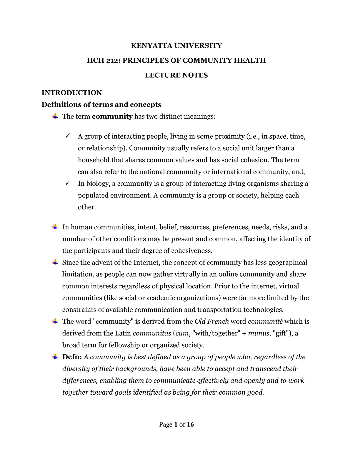 hch-212-principles-of-community-health-lecture-notes-kenyatta