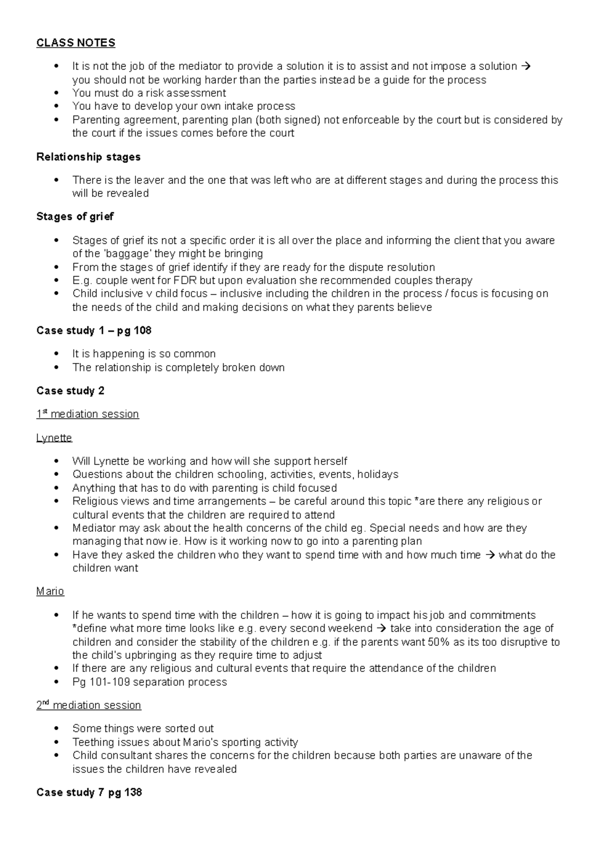 Class 3 - Lecture notes 3 - CLASS NOTES It is not the job of the ...