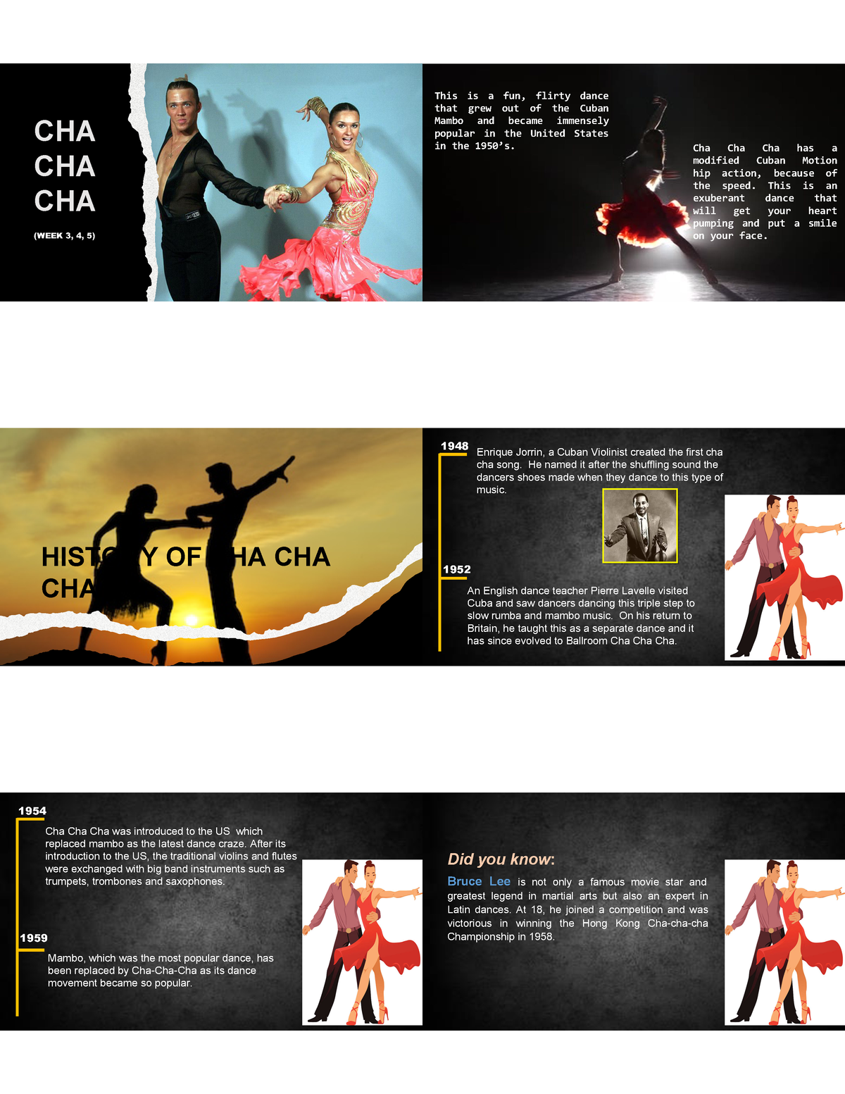 History of the Cha-Cha  Cha-Cha Dance 