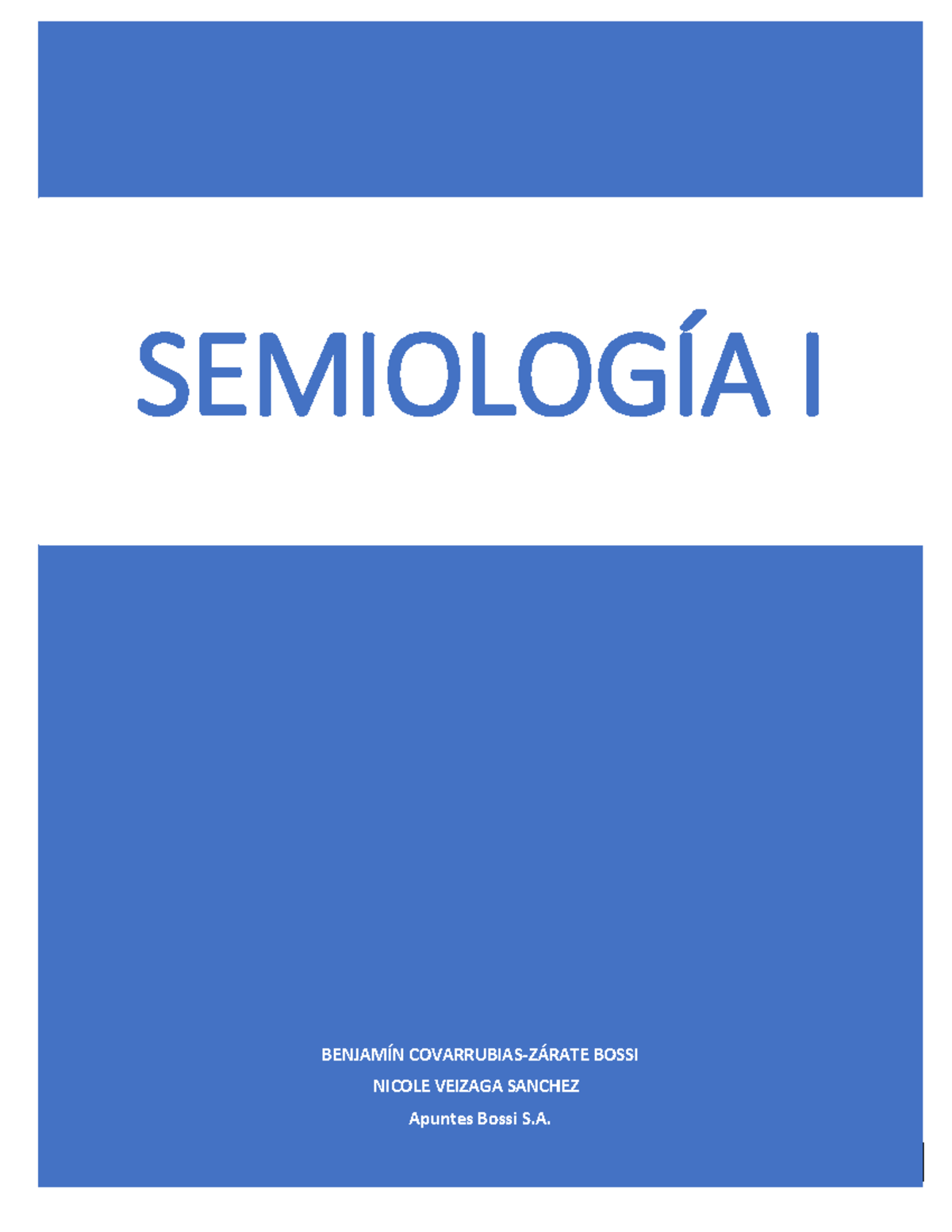 Robin Semiologia I Dr Sabat [Fecha] 0 BENJAMÍN COVARRUBIASZÁRATE