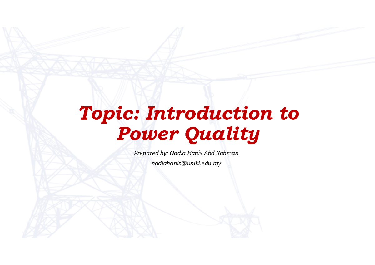 03. Introduction to Power Quality Warning TT undefined function 32
