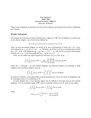 Triple integrals in Cartesian coordinates - 15) Review: Triple ...
