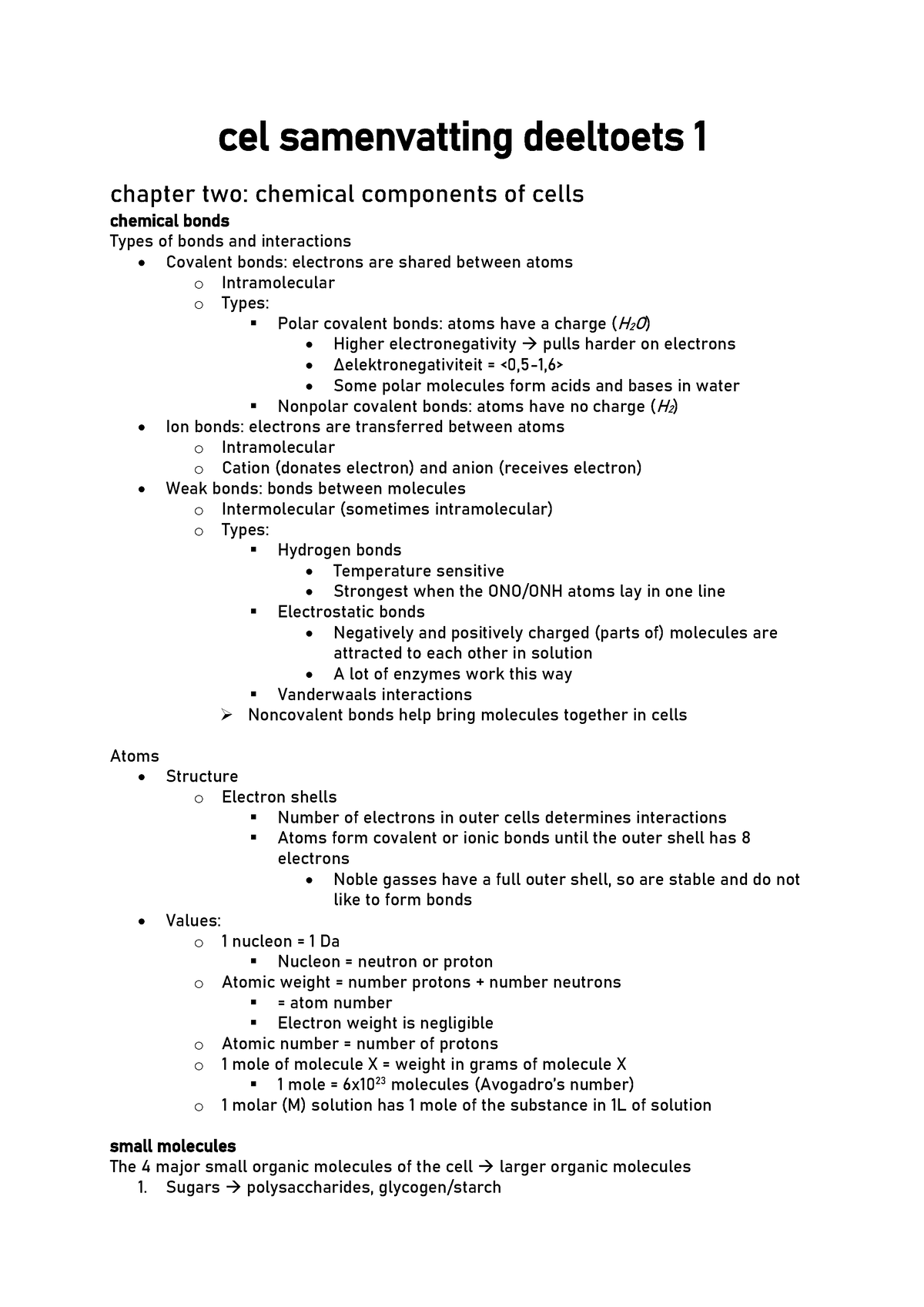 CEL Samenvatting DT1 - Essential Cell Biology - Cel Samenvatting ...