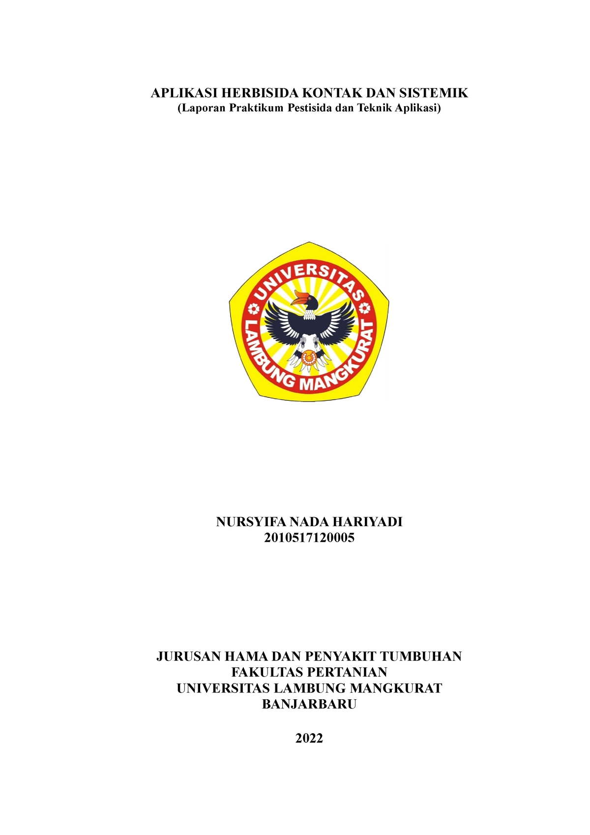 6. Aplikasi Herbisida Kontak DAN Sistemik - APLIKASI HERBISIDA KONTAK ...